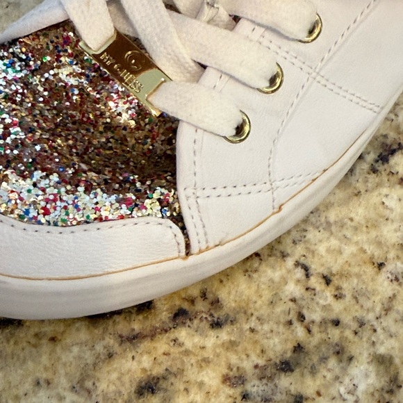 Guess White Sneakers with Multicolor Glitter Size 9 - Picture 10 of 10
